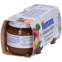 Humana NaturCare Omogeneizzato Biologico Prugna (Con Mela) 200 g Pappa