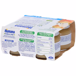 Humana Omogeneizzato Biologico Pera 4x100 g Pappa