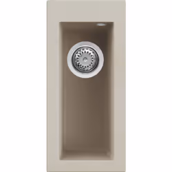 Elleci Quadra 50, Lavello ad incasso, Rettangolare, Keratek plus, Champagne, 1 ciotole, Rettangolare