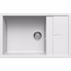 Elleci Unico 310, Lavello montato su piano, Rettangolare, Keratek plus, Bianco, 1 ciotole, Rettangolare