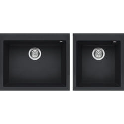 Elleci Quadra 210 Lavello montato su piano Rettangolare Granitek