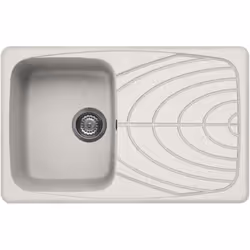 Elleci Master 300, Lavello montato su piano, Rettangolare, Granitek, Bianco, 1 ciotole, Rettangolare