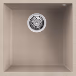 Elleci Quadra 102 Sottotop, Lavello sottopiano, Quadrato, Granitek, Avena, 1 ciotole, Quadrato