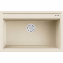 Elleci Best 130, Lavello montato su piano, Rettangolare, Granitek, Bianco, 1 ciotole, 726 x 365 mm