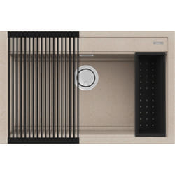 Elleci Best 130 Bundle Lavello montato su piano Rettangolare Granitek