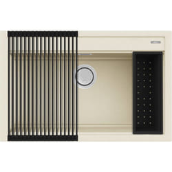 Elleci Best 130 Bundle Lavello montato su piano Rettangolare Granitek