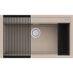 Elleci Best 360 Bundle Lavello montato su piano Rettangolare Granitek