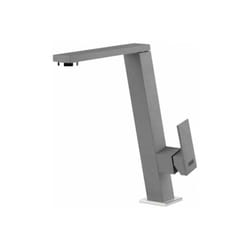 Elleci Blade MGKBLA48 – Miscelatore da cucina monocomando, da incasso, Granitek, canna girevole inclinata, 25,1 cm, Grigio Cemento