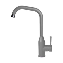 Elleci - Dora MGKDOR48 – Miscelatore da cucina monocomando, da incasso, Granitek, canna girevole, 36 cm, Grigio Cemento