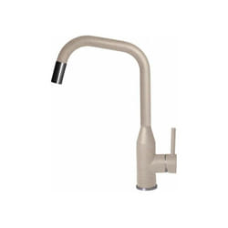 Elleci - Dora Plus MGKDRP51 – Miscelatore da cucina monocomando, da incasso, Granitek, canna girevole con doccetta estraibile, 38 cm, Avena
