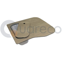 Tagliere Elleci Element Fox 360 con Vaschetta in materiale hpl Quercia ATH130QU