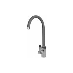 Elleci - Rain MMKRAI73 – Miscelatore da cucina monocomando, da incasso, Metaltek Titanium, canna girevole, 40 cm, Titanium