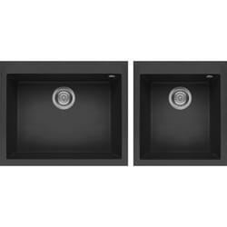 Elleci Quadra 210 Lavello montato su piano Rettangolare Metaltek