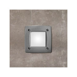 Segnapasso da Incasso Leti 100 Squadrato IP66 Grigio opale LED GX53 3W CCT SET