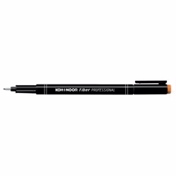 Koh-I-Noor Fiber Professional, 12 Pcs., Nero, 0,1 mm, 12 pz