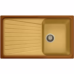 Lavello composito cucina Plados SP0861 una vasca - UQ66 Terra di Francia
