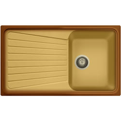 Lavello composito cucina Plados SP0861 una vasca - UQ66 Terra di Francia