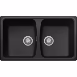 Lavello composito cucina Plados SP0862 due vasche - UG95 Nero Ebony