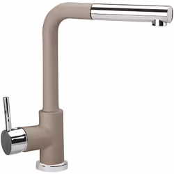 Miscelatore Plados monocomando VEMIXEXTL con canna a 90° e doccia estraibile - Tartufo