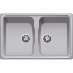 Lavello composito cucina Plados SP0792 due vasche - UM41 Alluminio