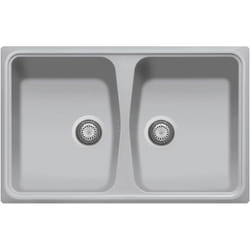 Lavello composito cucina Plados SP0792 due vasche - UM41 Alluminio