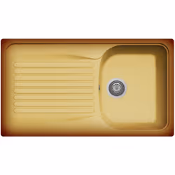 Lavello da cucina in composito Plados Linea Harmony 86.10 ad una vasca più scolapiatti, base 45cm - Materiale: ULTRAQUARTZ - ...