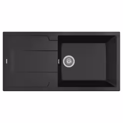 Plados EL9910, Lavello sottopiano, Rettangolare, Ultrametal, Nero, 1 ciotole, 970 mm