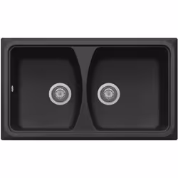 Lavello composito cucina Plados DO0862 due vasche - UG70 Nero Matt