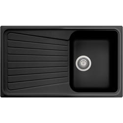 Lavello composito cucina Plados SP0791 una vasca - ug 70 Nero Matt