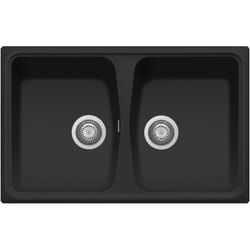 Lavello composito cucina Plados SP0792 due vasche - ug 70 Nero Matt