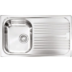 Lavello Plados in acciaio 1 vasca più scolapiatti 860x500 scolapiatti a destra