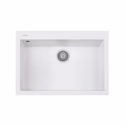 Plados One/ON7610, Lavello montato su piano, Rettangolare, Microultragranit, Bianco, 1 ciotole, UG 98 Bianco