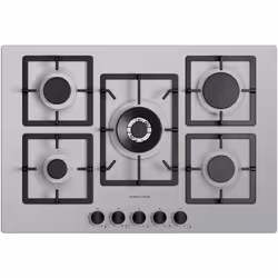 Piano cottura a gas Plados cucina FLAT75 5 fuochi da 75cm - Alluminio
