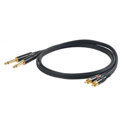 Proel CHLP310LU5 cavo audio 5 m 2 x 6.35mm 2 x RCA Nero