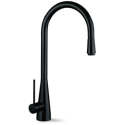 Newform - Miscelatore monocomando Ycon per lavello con bocca girevole e doccia estraibile nero opaco 64215.01.093