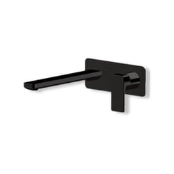 B-easy gruppo lavabo lungo a parete piastra unica nero - 72631E + 27852 - Newform