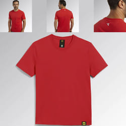 T-shirt mc Atony Organic Rosso vero 702.176913 45045 Maglia manica corta Diadora Utility l