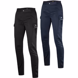 Il Pantalone da Lavoro da Donna Cargo Diadora Athena è progettato per l'utilizzo in ambienti di lavoro, offrendo comfort , re ...