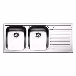 Apell Venezia VE1162IRBC, Acciaio inox, 2 ciotole, 340 x 400 mm, 21 cm, 340 x 400 mm, 21 cm
