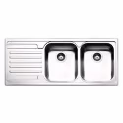 Apell Venezia VE1162ILAC, Acciaio inox, 2 ciotole, 340 x 400 mm, 21 cm, 340 x 400 mm, 21 cm