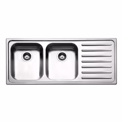 Apell Torino TO1162IRBC, Acciaio inox, 2 ciotole, 340 x 400 mm, 18 cm, 340 x 400 mm, 18 cm