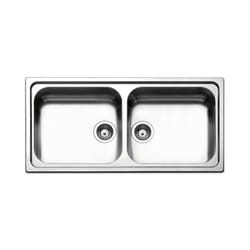 Apell Torino Lavello montato su piano Rettangolare Acciaio inox