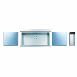 Apell SAG901KITWISC, Lavello ad incasso, Rettangolare, Acciaio inox, Acciaio inox, 1 ciotole, Rettangolare