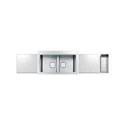 Apell PD862IKITW lavello Lavello montato su piano Rettangolare Acciaio inox