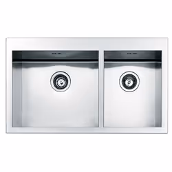 Apell SQ4530ISC, Lavello montato su piano, Rettangolare, Acciaio inox, Acciaio inox, 2 ciotole, Rettangolare