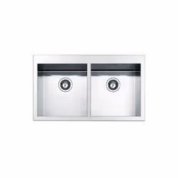Apell SQ3838I, Lavello montato su piano, Rettangolare, Acciaio inox, Acciaio inox, 1 ciotole, Rettangolare
