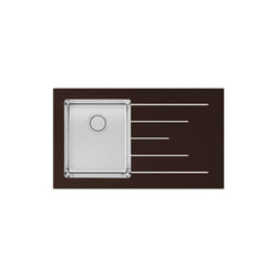 Apell PU861IRSC Lavello montato su piano Rettangolare Acciaio inox