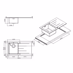 Apell PU861ILBC lavello Lavello montato su piano Rettangolare Acciaio inox - Vista aggiuntiva 2