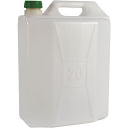 Tanica 20 Litri, Fusto in Plastica, Colore Neutro, Made in Italy - Ecoplast