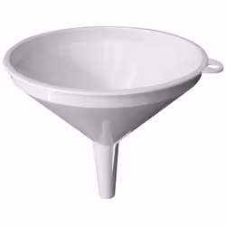 Imbuto in Plastica per Travaso Bianco Ø cm. 18 In polipropilene, colore bianco.